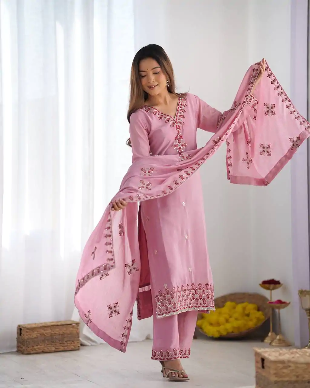 SSR 5005 Pink Chinnon Silk with Lace Work & Embroidery Work Salwar Suit . Now at just ₹1849. Delivery 4-6 Working Days. Shop now. | Designer Suits, Jump Suits, Tops & Bottoms, Track Suits, Trendy Wear, Casual Suits, Creative suits, Palazzo Suits, Party Wear Suits, Patiala Suits, Salwar suit, Straight Suits