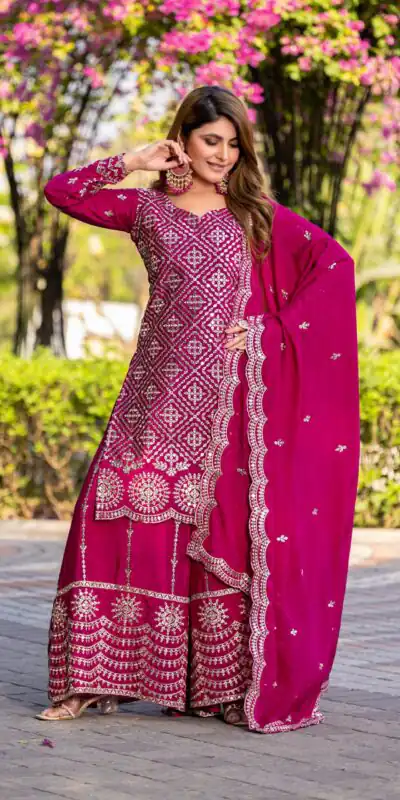 Ram 098 Pink Color Chinon Embroidery Work Salwar Suit in . Introductory Price ₹2549. Delivery 4-6 Working Days. Shop now. | Designer Suits, Jump Suits, Casual Suits, Creative suits, Palazzo Suits, Party Wear Suits, Patiala Suits, Salwar suit, Straight Suits