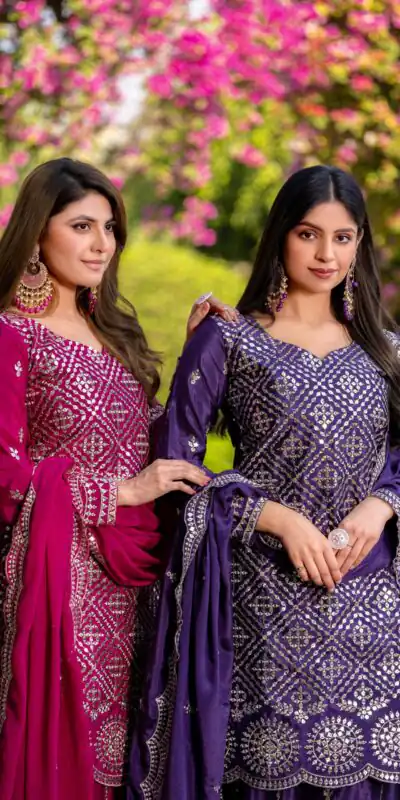 Ram 098 Pink Color Chinon Embroidery Work Salwar Suit in . Introductory Price ₹2549. Delivery 4-6 Working Days. Shop now. | Designer Suits, Jump Suits, Casual Suits, Creative suits, Palazzo Suits, Party Wear Suits, Patiala Suits, Salwar suit, Straight Suits