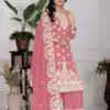 KF 1688 Pink Faux Georgette with Embroidery Work & Mirror Work Salwar Suit . Exclusive Offer ₹2099. Delivery 4-6 Working Days. Shop now. | Designer Suits, Jump Suits, Casual Suits, Creative suits, Palazzo Suits, Party Wear Suits, Patiala Suits, Salwar suit, Straight Suits