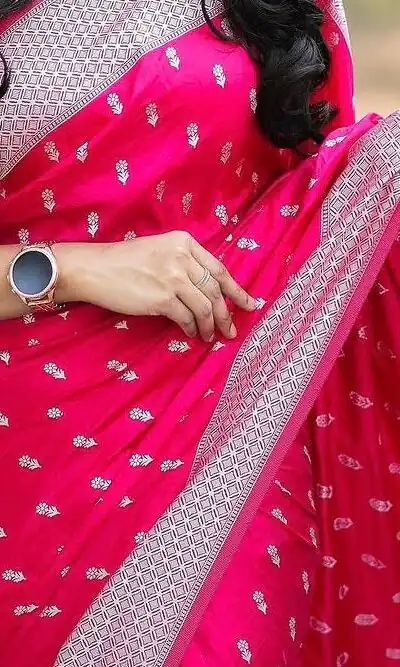 KPR 229 Pink in Soft Lichi Silk Lace Border & Lace Work Saree . Special Price ₹1399. Delivery 4-6 Working Days. Shop now. | Bollywood Sarees, Creative Sarees, Designer Sarees, Embroidered Sarees, Ethnic Saree, Modern Digital sarees, Party Wear Sarees, Sarees