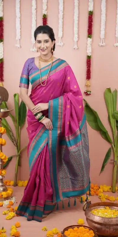 MS 536 Pink Color Banarasi Silk Saree with Zari Work. Wedding, Party, Festive, Events, Available at ₹1699 only. Delivery 4-6 Working Days. Shop now. | Bollywood Sarees, Creative Sarees, Designer Sarees, Embroidered Sarees, Ethnic Saree, Modern Digital sarees, Party Wear Sarees, Sarees