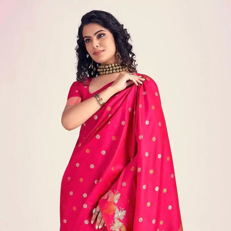 KPR 256 Pink in Soft Lichi Silk Lace Border & Lace Work Saree . Special Price ₹1449. Delivery 4-6 Working Days. Shop now. | Bollywood Sarees, Creative Sarees, Designer Sarees, Embroidered Sarees, Ethnic Saree, Modern Digital sarees, Party Wear Sarees, Sarees