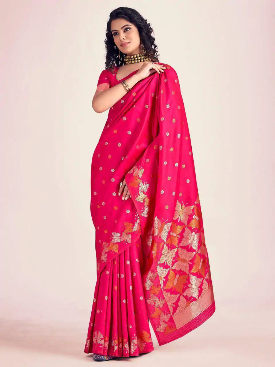 KPR 256 Pink in Soft Lichi Silk Lace Border & Lace Work Saree . Special Price ₹1449. Delivery 4-6 Working Days. Shop now. | Bollywood Sarees, Creative Sarees, Designer Sarees, Embroidered Sarees, Ethnic Saree, Modern Digital sarees, Party Wear Sarees, Sarees