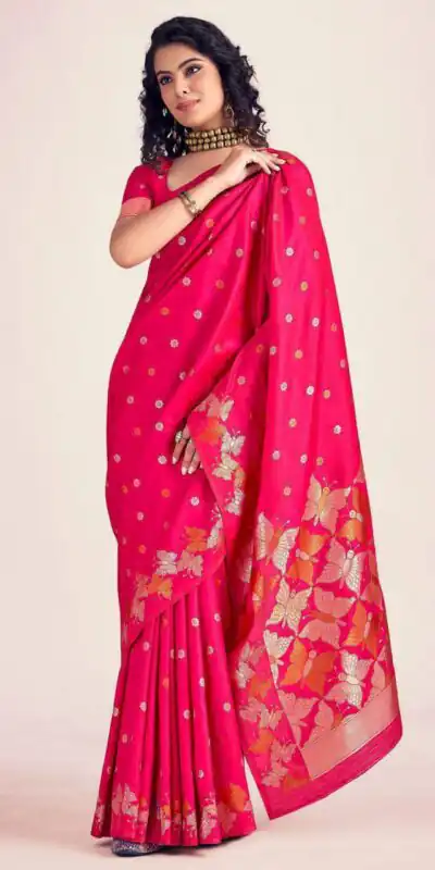 KPR 256 Pink in Soft Lichi Silk Lace Border & Lace Work Saree . Special Price ₹1449. Delivery 4-6 Working Days. Shop now. | Bollywood Sarees, Creative Sarees, Designer Sarees, Embroidered Sarees, Ethnic Saree, Modern Digital sarees, Party Wear Sarees, Sarees