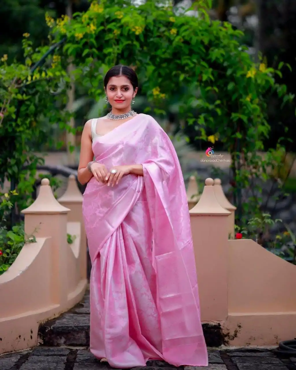 KPR 085 Pink Color Soft Lichi Silk Saree with Lace Work & Lace Border. Now at just ₹1299. Delivery 4-6 Working Days. Shop now. | Bollywood Sarees, Creative Sarees, Designer Sarees, Embroidered Sarees, Ethnic Saree, Modern Digital sarees, Party Wear Sarees, Sarees