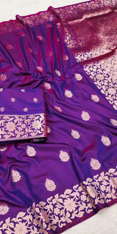 MB 1133 Purple in Banarasi Silk Lace Work & Zari Work Saree . Introductory Price ₹1849. Delivery 4-6 Working Days. Shop now. | Bollywood Sarees, Creative Sarees, Designer Sarees, Embroidered Sarees, Ethnic Saree, Modern Digital sarees, Party Wear Sarees, Sarees