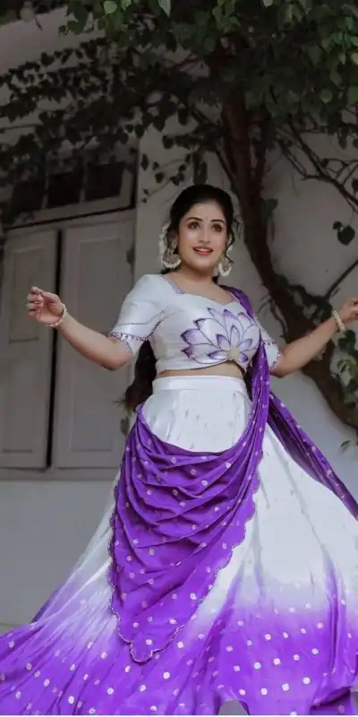 PC 500 Purple in Color Chinon Digital Print Lehenga Choli . Wedding, Party, Festive, Events Festive Deal ₹2449. Delivery 4-6 Working Days. Shop now. | Bollywood Lehenga, Creative Lehenga, Designer Lehenga, Embroidered Lehenga, Lehenga, Party Wear Lehenga