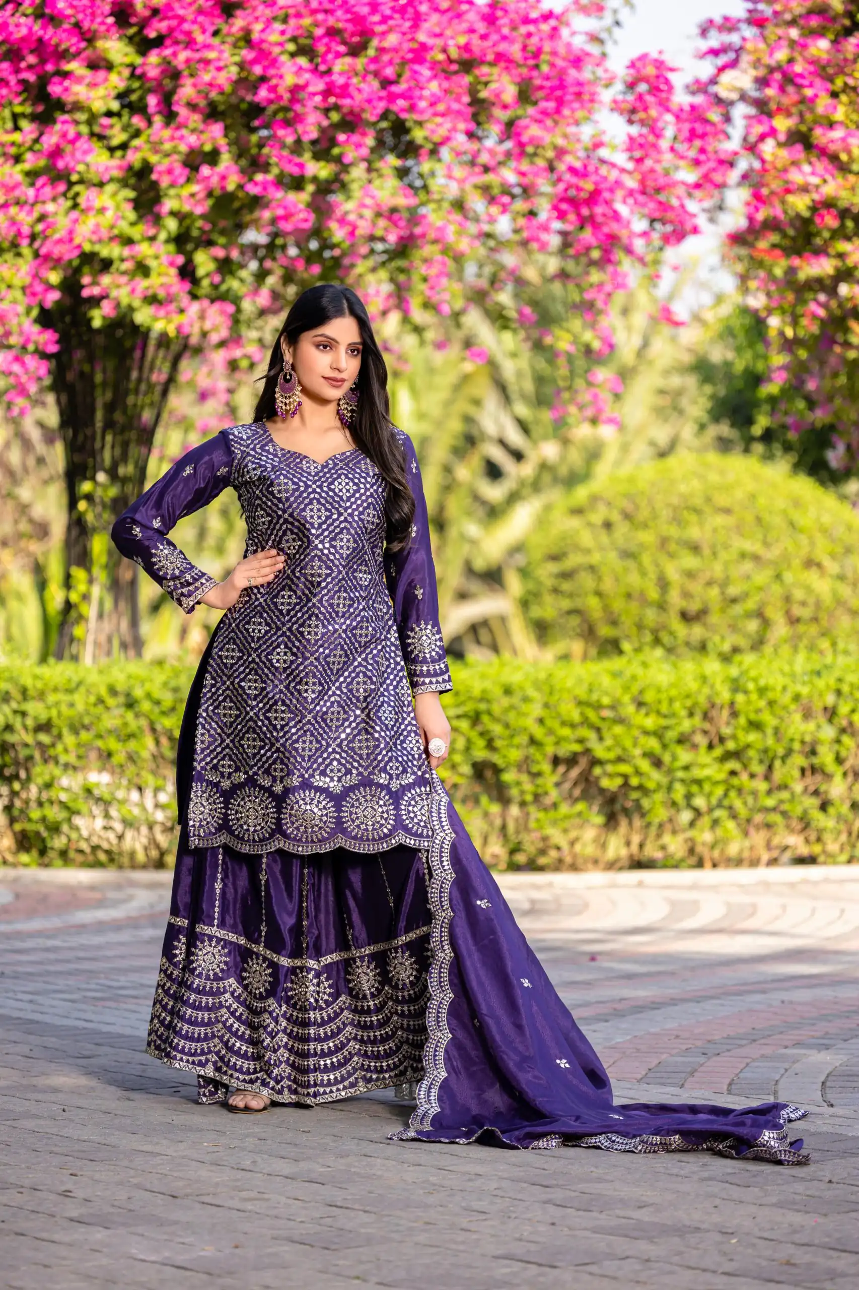 Ram 098 Purple Color Chinon Embroidery Work Salwar Suit in . Introductory Price ₹2549. Delivery 4-6 Working Days. Shop now. | Designer Suits, Jump Suits, Casual Suits, Creative suits, Palazzo Suits, Party Wear Suits, Patiala Suits, Salwar suit, Straight Suits