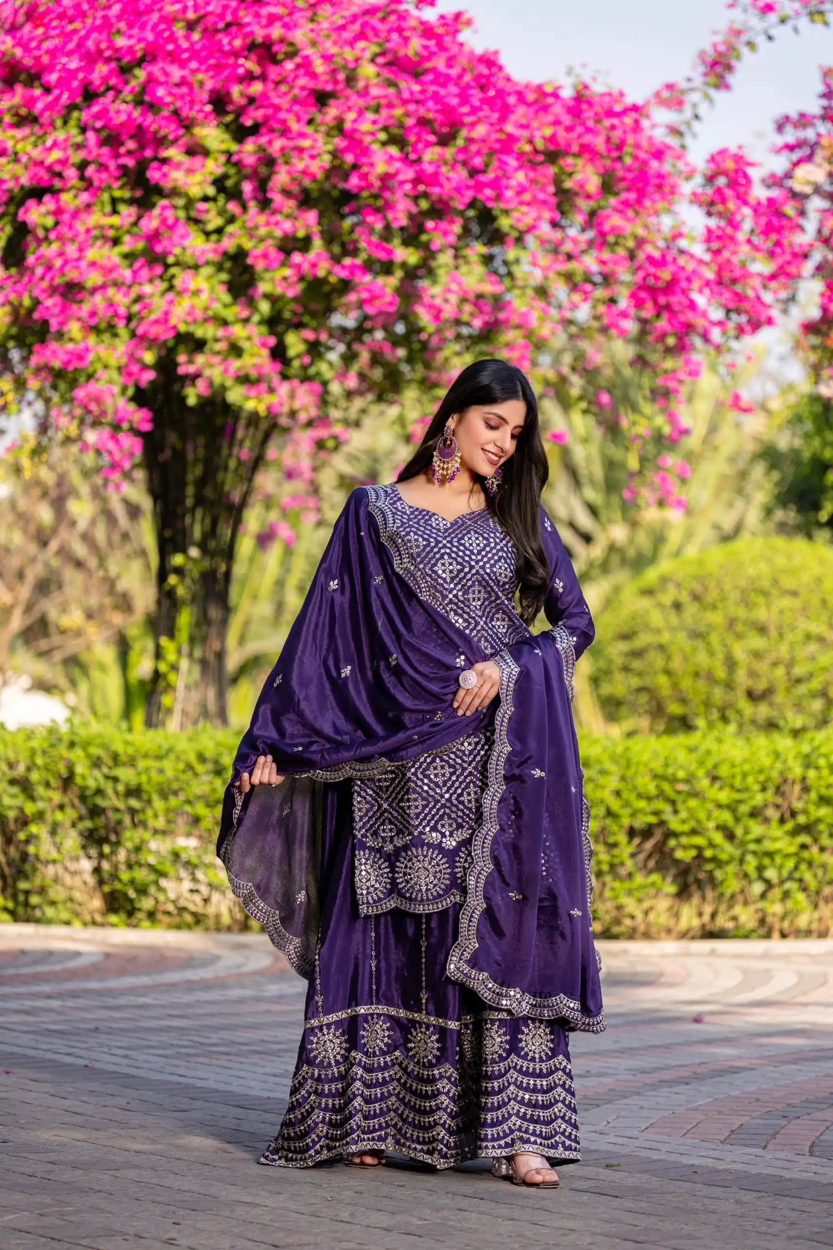 Ram 098 Purple Color Chinon Embroidery Work Salwar Suit in . Introductory Price ₹2549. Delivery 4-6 Working Days. Shop now. | Designer Suits, Jump Suits, Casual Suits, Creative suits, Palazzo Suits, Party Wear Suits, Patiala Suits, Salwar suit, Straight Suits