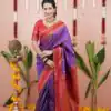 MS 536 Purple Color Banarasi Silk Saree with Zari Work. Wedding, Party, Festive, Events, Available at ₹1699 only. Delivery 4-6 Working Days. Shop now. | Bollywood Sarees, Creative Sarees, Designer Sarees, Embroidered Sarees, Ethnic Saree, Modern Digital sarees, Party Wear Sarees, Sarees