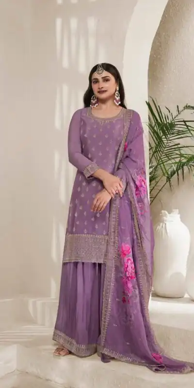 FC V 67831 Purple in Viscose Chinon Zari Work & Embroidery Work Salwar Suit . Grab it for ₹3049. Delivery 4-6 Working Days. Shop now. | Designer Suits, Jump Suits, Casual Suits, Creative suits, Palazzo Suits, Party Wear Suits, Patiala Suits, Salwar suit, Straight Suits
