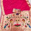 MB 149 Rani Pink Silk Saree with Zari Work & Lace Work. Wedding, Party, Festive, Events, Grab it for ₹2549. Delivery 4-6 Working Days. Shop now. | Bollywood Sarees, Creative Sarees, Designer Sarees, Embroidered Sarees, Ethnic Saree, Modern Digital sarees, Party Wear Sarees, Sarees