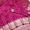 MB 1132 Rani Pink Banarasi silk Saree Perfect for Wedding, Party, Traditional Day, Lohri, Durga Puja – . Festive Deal ₹1849. Delivery 4-6 Working Days. | Bollywood Sarees, Creative Sarees, Designer Sarees, Embroidered Sarees, Ethnic Saree, Modern Digital sarees, Party Wear Sarees, Sarees