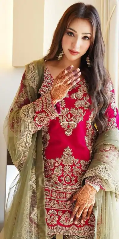 SR 1692 Red in Faux Georgette Bead Work & Embroidery Work Salwar Suit . Introductory Price ₹2099. Delivery 4-6 Working Days. Shop now. | Designer Suits, Jump Suits, Casual Suits, Creative suits, Palazzo Suits, Party Wear Suits, Patiala Suits, Salwar suit, Straight Suits