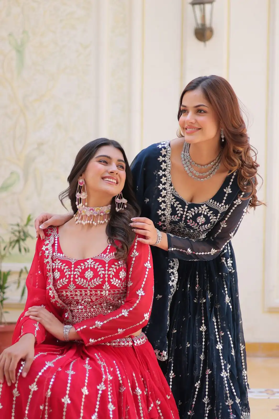 Ram 085 Red Color Fox Georgette Lehenga Choli with Embroidery Work. Grab it for ₹3049. Delivery 4-6 Working Days. Shop now. | Bollywood Lehenga, Creative Lehenga, Designer Lehenga, Embroidered Lehenga, Lehenga, Party Wear Lehenga