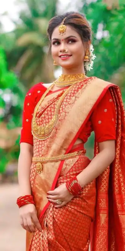 KP 3069 Red Soft Lichi Silk Saree with Lace Border & Lace Work. Affordable Price ₹1399. Delivery 4-6 Working Days. Shop now. | Bollywood Sarees, Creative Sarees, Designer Sarees, Embroidered Sarees, Ethnic Saree, Modern Digital sarees, Party Wear Sarees, Sarees