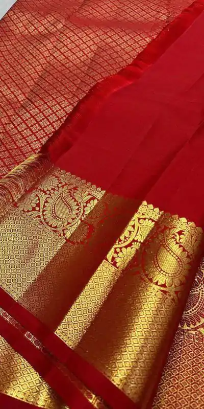 KPR 239 Red Soft Lichi Silk Saree Perfect for Wedding, Party, Haldi, Onam, Pooja – . Special Price ₹1499. Delivery 4-6 Working Days. Shop now. | Bollywood Sarees, Creative Sarees, Designer Sarees, Embroidered Sarees, Ethnic Saree, Modern Digital sarees, Party Wear Sarees, Sarees
