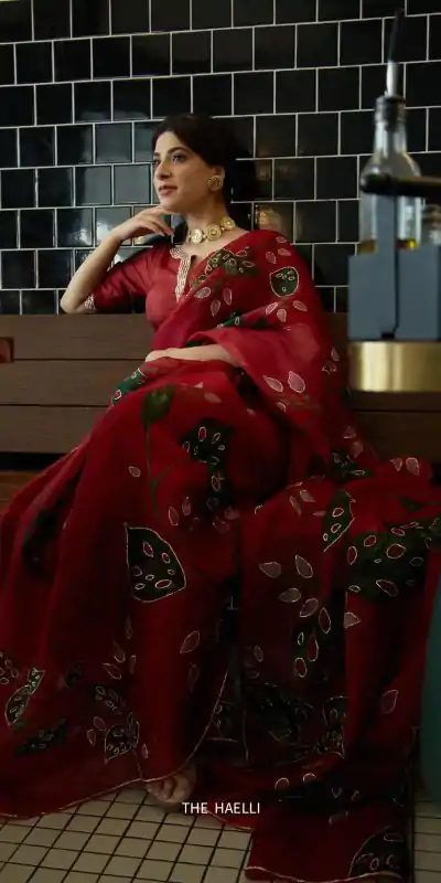 AC ZOYA Red in Color Soft Organza Designer Work Saree . Wedding, Party, Festive, Events, Best Price ₹2399. Delivery 4-6 Working Days. Shop now. | Bollywood Sarees, Creative Sarees, Designer Sarees, Embroidered Sarees, Ethnic Saree, Modern Digital sarees, Party Wear Sarees, Sarees