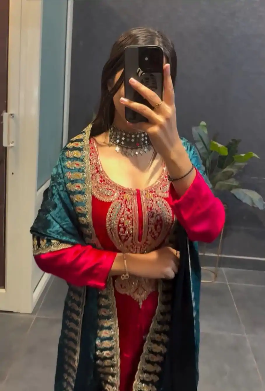 VLM 234 Red in Viscose Velvet Lace Work & Embroidery Work Salwar Suit. Affordable Price ₹1999. Delivery 4-6 Working Days. Shop now. | Designer Suits, Jump Suits, Casual Suits, Creative suits, Palazzo Suits, Party Wear Suits, Patiala Suits, Salwar suit, Straight Suits