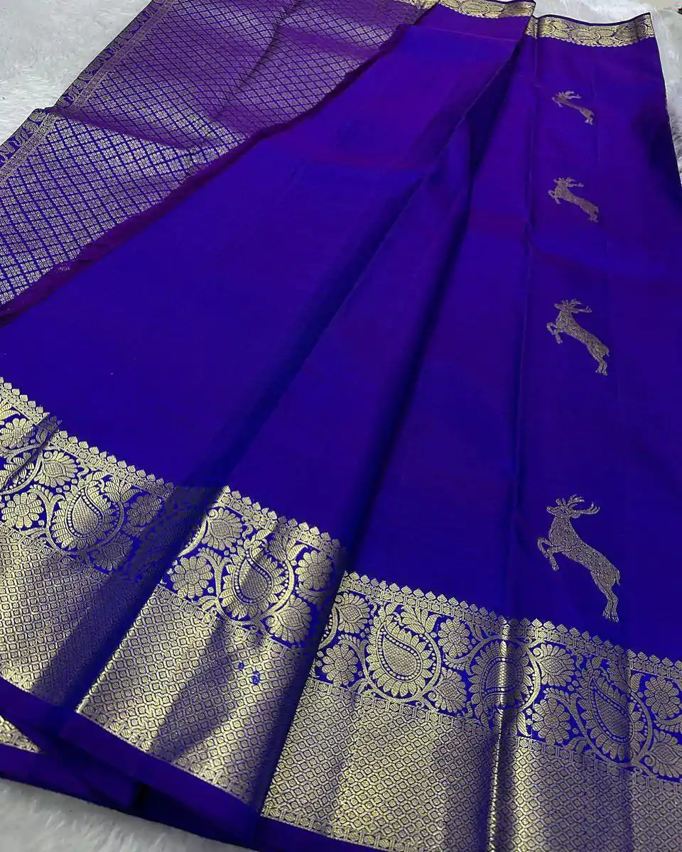 KPR 239 Royal Blue Soft Lichi Silk Saree Perfect for Wedding, Party, Haldi, Onam, Pooja – . Special Price ₹1499. Delivery 4-6 Working Days. Shop now. | Bollywood Sarees, Creative Sarees, Designer Sarees, Embroidered Sarees, Ethnic Saree, Modern Digital sarees, Party Wear Sarees, Sarees