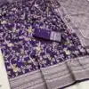 MB 105 Royal Purple in Color Khaddi Pashmina Lace Work & Zari Work Saree . Special Price ₹1999. Delivery 4-6 Working Days. Shop now. | Bollywood Sarees, Creative Sarees, Designer Sarees, Embroidered Sarees, Ethnic Saree, Modern Digital sarees, Party Wear Sarees, Sarees
