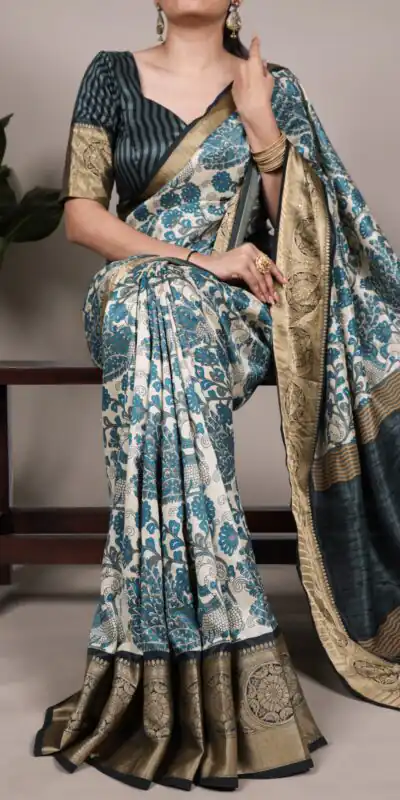 YNF 7050 Sky Blue Color Tasar Silk with Lace Border & Lace Work Saree . Best Price ₹1749. Delivery 4-6 Working Days. Shop now. | Bollywood Sarees, Creative Sarees, Designer Sarees, Embroidered Sarees, Ethnic Saree, Modern Digital sarees, Party Wear Sarees, Sarees