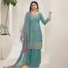 FC V 67831 Sky Blue in Viscose Chinon Zari Work & Embroidery Work Salwar Suit . Grab it for ₹3049. Delivery 4-6 Working Days. Shop now. | Designer Suits, Jump Suits, Casual Suits, Creative suits, Palazzo Suits, Party Wear Suits, Patiala Suits, Salwar suit, Straight Suits