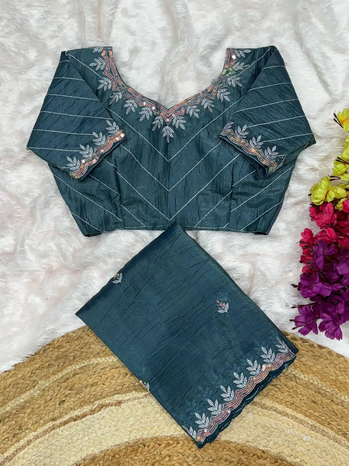 AC COCKTAIL Teal Gold Crush Saree Perfect for Wedding, Party, Engagement, Cultural Events, Pongal – . Available at ₹2149 only. Delivery 4-6 Working Day | Bollywood Sarees, Creative Sarees, Designer Sarees, Embroidered Sarees, Ethnic Saree, Modern Digital sarees, Party Wear Sarees, Sarees