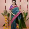 MS 536 Teal Color Banarasi Silk Saree with Zari Work. Wedding, Party, Festive, Events, Available at ₹1699 only. Delivery 4-6 Working Days. Shop now. | Bollywood Sarees, Creative Sarees, Designer Sarees, Embroidered Sarees, Ethnic Saree, Modern Digital sarees, Party Wear Sarees, Sarees
