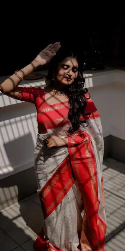 KPR 240 White in Color Soft Lichi Silk Lace Work & Lace Border Saree . Now at just ₹1449. Delivery 4-6 Working Days. Shop now. | Bollywood Sarees, Creative Sarees, Designer Sarees, Embroidered Sarees, Ethnic Saree, Modern Digital sarees, Party Wear Sarees, Sarees