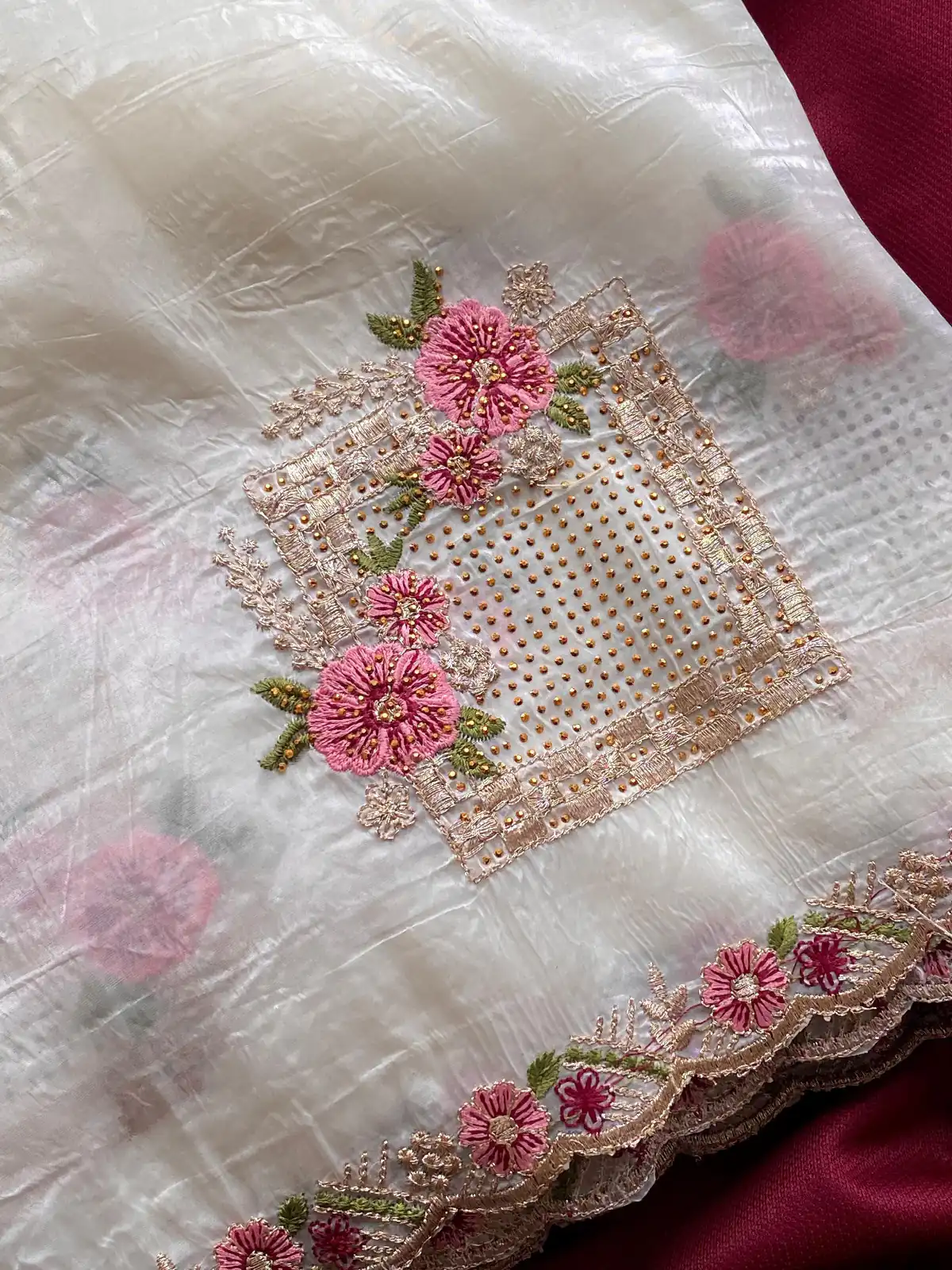 SC 239 Pink Georgette With Lace Work & Lace Border Saree . Wedding, Party, Festive, Events, Exclusive Offer ₹1599. Delivery 4-6 Working Days. Shop now. | Bollywood Sarees, Creative Sarees, Designer Sarees, Embroidered Sarees, Ethnic Saree, Modern Digital sarees, Party Wear Sarees, Sarees