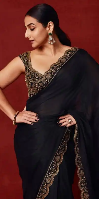 BT 430 Black in Chinno Silk Designer Work Saree . Wedding, Party, Festive, Events, Now at just ₹1749. Delivery 4-6 Working Days. Shop now. | Bollywood Sarees, Creative Sarees, Designer Sarees, Embroidered Sarees, Ethnic Saree, Modern Digital sarees, Party Wear Sarees, Sarees