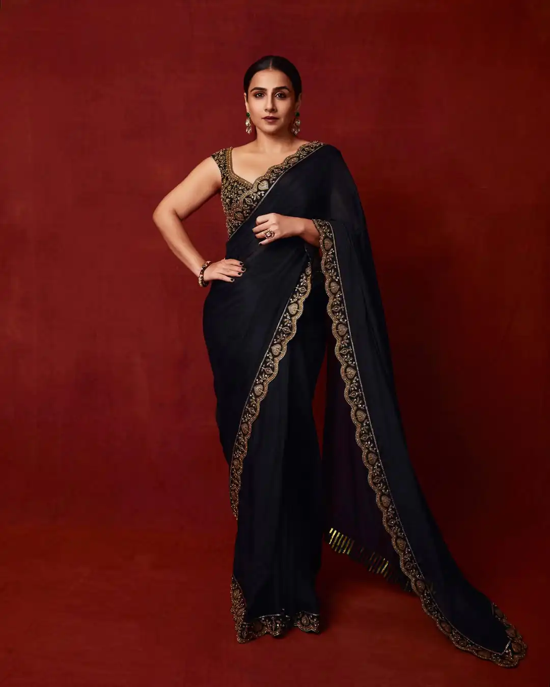 BT 430 Black in Chinno Silk Designer Work Saree . Wedding, Party, Festive, Events, Now at just ₹1749. Delivery 4-6 Working Days. Shop now. | Bollywood Sarees, Creative Sarees, Designer Sarees, Embroidered Sarees, Ethnic Saree, Modern Digital sarees, Party Wear Sarees, Sarees