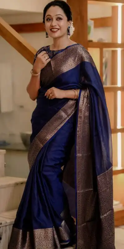 KP 6034 Blue Soft Lichi Silk Saree with Lace Border & Lace Work. Exclusive Offer ₹1349. Delivery 4-6 Working Days. Shop now. | Bollywood Sarees, Creative Sarees, Designer Sarees, Embroidered Sarees, Ethnic Saree, Modern Digital sarees, Party Wear Sarees, Sarees
