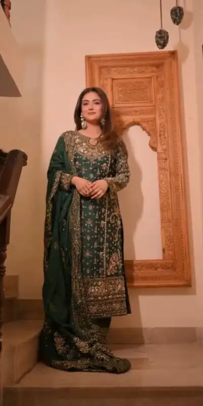 NSR 879 Mahendi Faux Georgette Salwar Suit with Embroidery Work. Available at ₹2399 only. Delivery 4-6 Working Days. Shop now. | Jump Suits, Straight Suits, Tops & Bottoms, Track Suits, Trendy Wear, Casual Suits, Creative suits, Designer Suits, Palazzo Suits, Party Wear Suits, Patiala Suits, Salwar suit