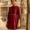 INLI Charmi vol 1 Maroon Color Rayon Kurti with Embroidery Work. Festive Deal ₹1349. Delivery 4-6 Working Days. Shop now. | Bollywood Kurti, Creative Kurtis, Designer Kurti, Kurti, Party Wear Kurti, Selfie Kurti