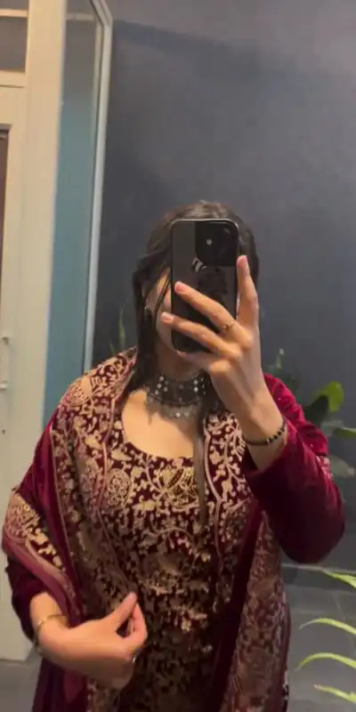 RTC 5940 Maroon Viscos velvet Chinestich Work Salwar Suit with Designer Work. Festive Deal ₹2049. Delivery 4-6 Working Days. Shop now. | Jump Suits, Straight Suits, Tops & Bottoms, Track Suits, Trendy Wear, Casual Suits, Creative suits, Designer Suits, Palazzo Suits, Party Wear Lehenga, Party Wear Suits, Patiala Suits, Salwar suit