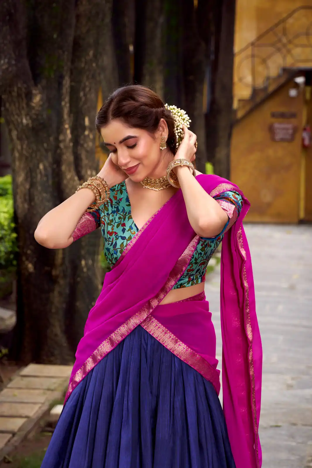 LNB 1244 Navy Blue in Aastha Silk Lace Work & Zari Work Lehenga Choli. Grab it for ₹1349. Delivery 4-6 Working Days. Shop now. | Bollywood Lehenga, Creative Lehenga, Designer Lehenga, Embroidered Lehenga, Lehenga, Party Wear Lehenga