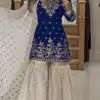 VLM 264 Navy Blue in Fox Georgette Embroidery Work & Lace Work Salwar Suit . Best Price ₹2399. Delivery 4-6 Working Days. Shop now. | Designer Suits, Jump Suits, Tops & Bottoms, Track Suits, Trendy Wear, Casual Suits, Creative suits, Palazzo Suits, Party Wear Suits, Patiala Suits, Salwar suit, Straight Suits