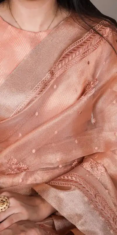 YNF 7402 Orange Color Poly Shimmer Saree with Embroidery Work. Wedding, Party, Festive Festive Deal ₹2499. Delivery 4-6 Working Days. Shop now. | Bollywood Sarees, Creative Sarees, Designer Sarees, Embroidered Sarees, Ethnic Saree, Modern Digital sarees, Party Wear Sarees, Sarees