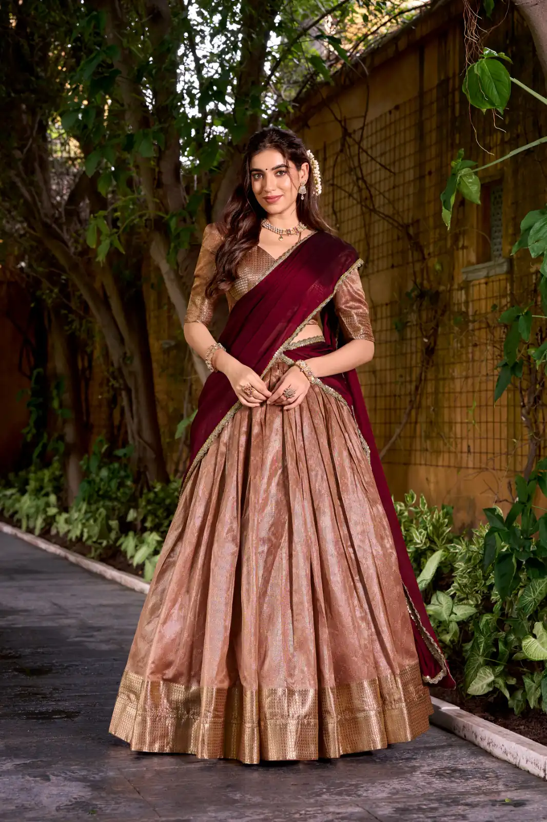 LNB 2026 Peach Color Dupion Silk Lehenga Choli With Zari Work.Wedding, Party, Festive, Events, Special Price ₹1999. Delivery 4-6 Working Days. Shop now. | Bollywood Lehenga, Creative Lehenga, Designer Lehenga, Embroidered Lehenga, Lehenga, Party Wear Lehenga