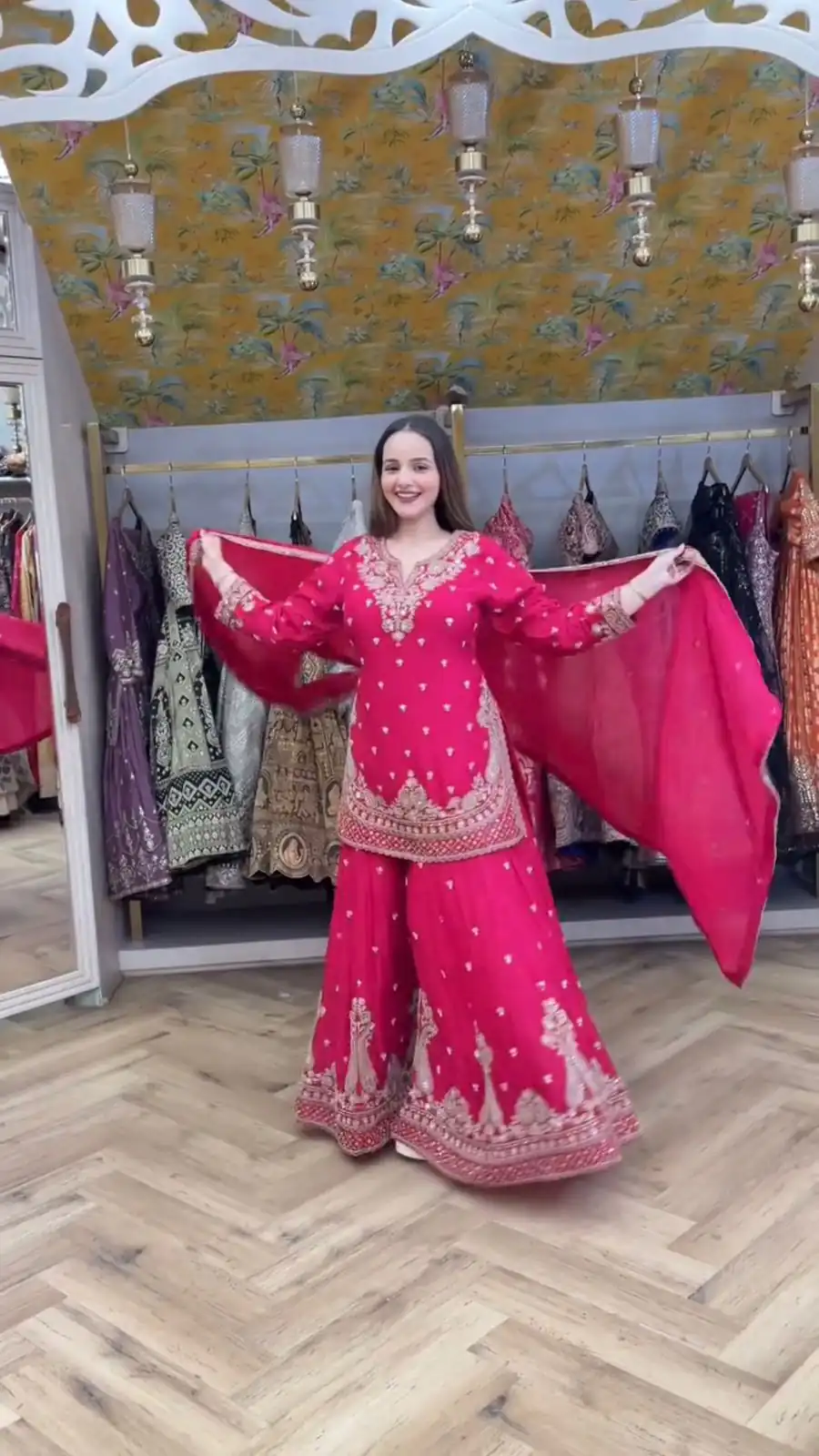 LG 2029 Pink Chinon Salwar Suit with Embroidery Work. Wedding, Party, Festive, Events, Special Price ₹2399. Delivery 4-6 Working Days. Shop now. | Designer Suits, Jump Suits, Tops & Bottoms, Track Suits, Trendy Wear, Casual Suits, Creative suits, Palazzo Suits, Party Wear Suits, Patiala Suits, Salwar suit, Straight Suits