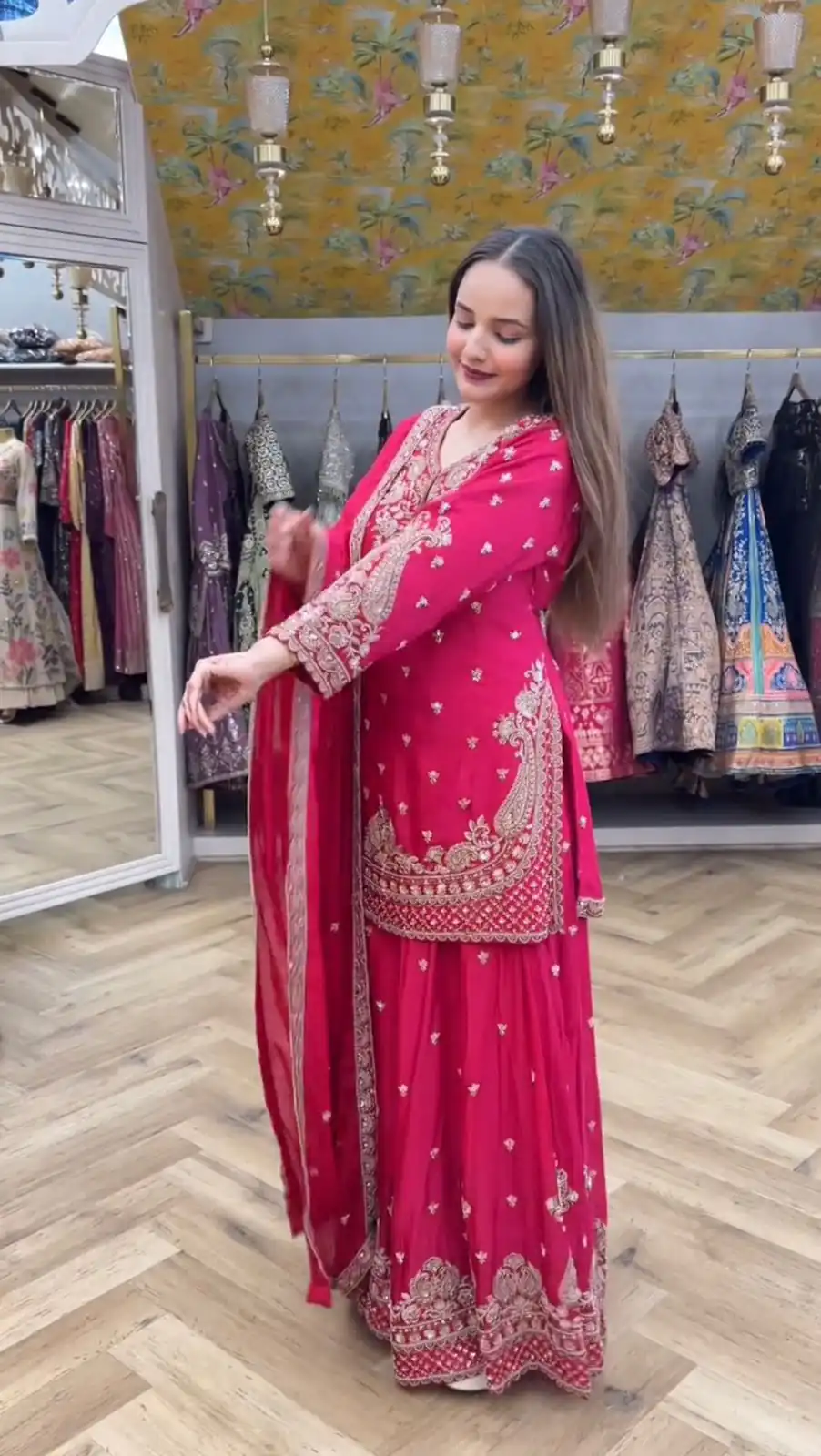 LG 2029 Pink Chinon Salwar Suit with Embroidery Work. Wedding, Party, Festive, Events, Special Price ₹2399. Delivery 4-6 Working Days. Shop now. | Designer Suits, Jump Suits, Tops & Bottoms, Track Suits, Trendy Wear, Casual Suits, Creative suits, Palazzo Suits, Party Wear Suits, Patiala Suits, Salwar suit, Straight Suits
