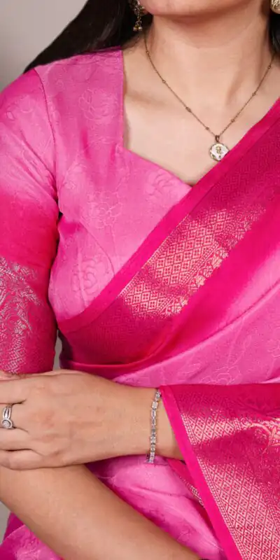 YNF 7910 Pink in Color Marsh Mello Zari Work Saree . Wedding, Party, Festive Festive Deal ₹1449. Delivery 4-6 Working Days. Shop now. | Bollywood Sarees, Creative Sarees, Designer Sarees, Embroidered Sarees, Ethnic Saree, Modern Digital sarees, Party Wear Sarees, Sarees