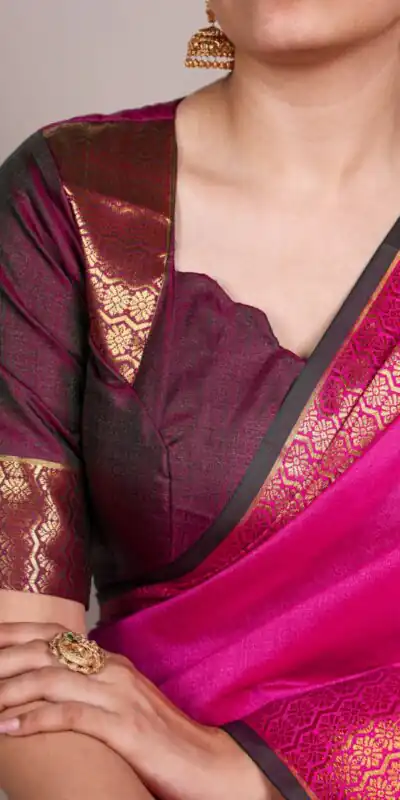 YNF 7408 Pink Color Poly Cotton Saree With Zari Work. Wedding, Party, Festive, Events, Affordable Price ₹1399. Delivery 4-6 Working Days. Shop now. | Bollywood Sarees, Creative Sarees, Designer Sarees, Embroidered Sarees, Ethnic Saree, Modern Digital sarees, Party Wear Sarees, Sarees