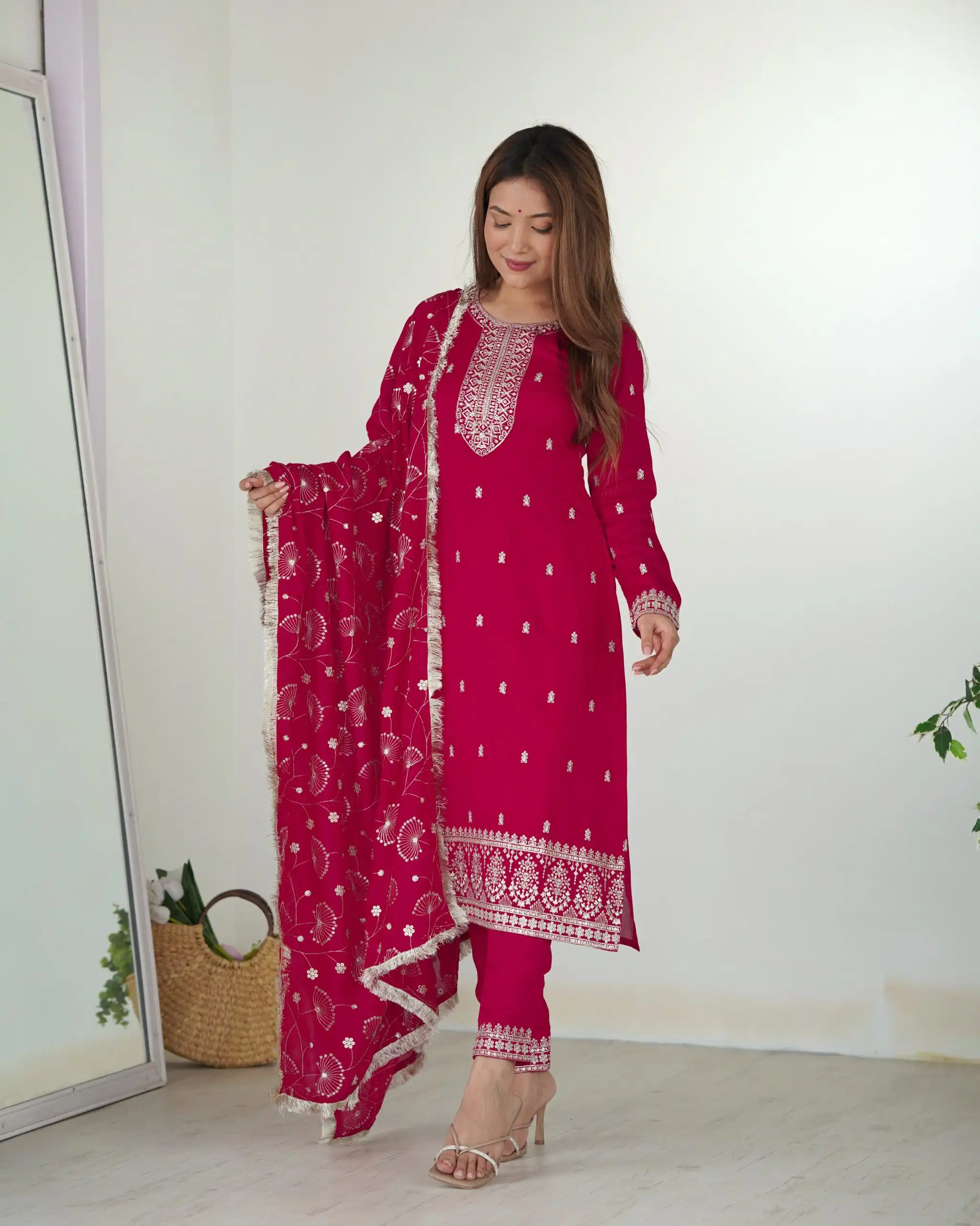 KB 276 pink Color Rangoli Silk Sequence Jari Work Salwar Suit Casual, Wedding, Party, Festive, Events Etc.4-6 Working Days@ 2049/-only | Designer Suits, Jump Suits, Casual Suits, Creative suits, Palazzo Suits, Party Wear Suits, Patiala Suits, Salwar suit, Straight Suits