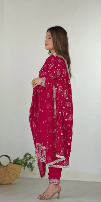 KB 276 pink Color Rangoli Silk Sequence Jari Work Salwar Suit Casual, Wedding, Party, Festive, Events Etc.4-6 Working Days@ 2049/-only | Designer Suits, Jump Suits, Casual Suits, Creative suits, Palazzo Suits, Party Wear Suits, Patiala Suits, Salwar suit, Straight Suits