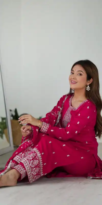 KB 276 pink Color Rangoli Silk Sequence Jari Work Salwar Suit Casual, Wedding, Party, Festive, Events Etc.4-6 Working Days@ 2049/-only | Designer Suits, Jump Suits, Casual Suits, Creative suits, Palazzo Suits, Party Wear Suits, Patiala Suits, Salwar suit, Straight Suits