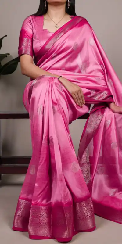 YNF 7909 Pink in Rumali Silk Zari Work Saree . Wedding, Party, Festive, Events Now at just ₹1549. Delivery 4-6 Working Days. Shop now. | Bollywood Sarees, Creative Sarees, Designer Sarees, Embroidered Sarees, Ethnic Saree, Modern Digital sarees, Party Wear Sarees, Sarees